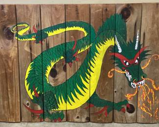 1 OF A KIND DRAGON SYMBOL OF A U.S. GROUP FIGHTING IN THE FRENCH 1954 INDOCHINA WAR