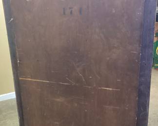 ANTIQUE CURVED GLASS CURIO CABINET
