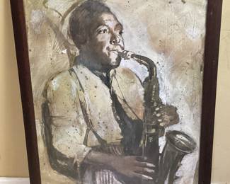 JAZZ III BY ELENA LITVIN FRAMED ART PRINT