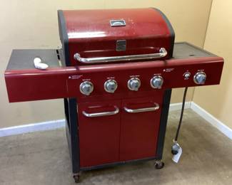 RED KENMORE 4 BURNER GAS GRILL
