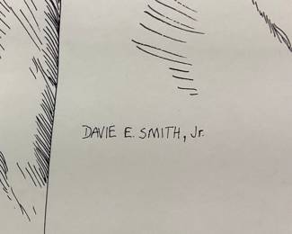 SIGNED DAVIE E. SMITH, JR FREDERICK DOUGLASS PORTRAIT PRINT