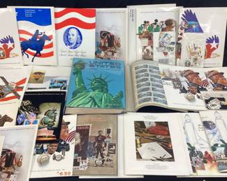 ASSORTED STAMP MINT SETS, U.S. LIBERTY’S STAMP ALBUM, 1973, 1975, 1976, 1977, 1980