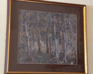 Forrest Scene Framed/Signed Print