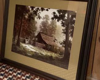 Framed print "obscurity" by Dalhart Windberg captures the essence of the Natural landscape with focus on barn