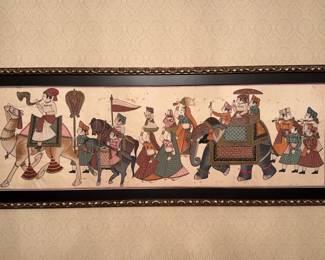 Painting On Silk Representing Celebration