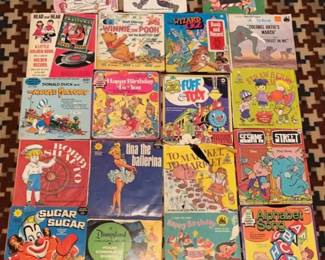 vintage Children's vinyl records