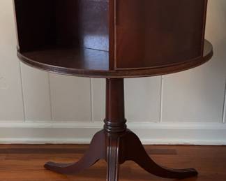 Revolving Mahogany Drum Table Bookcase