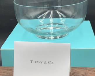 Tiffany & Co. classic Georgetown bowl with signature on bottom and in original box