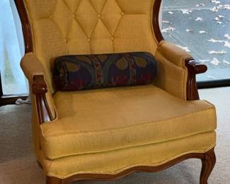 Vintage Wingback Chair
Mustard yellow