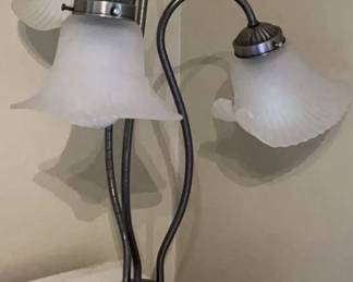 Vintage Three Fluted Tulip Lamp