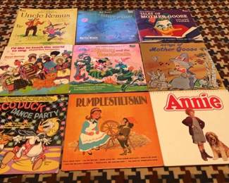 vintage Children's vinyl records