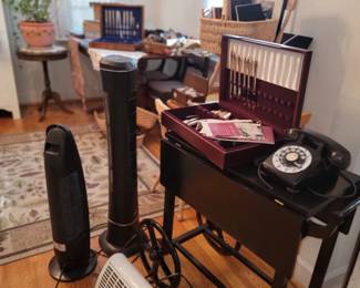 heaters, silverware, etc. dining room
