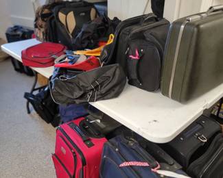 Suitcases, bags (basement)