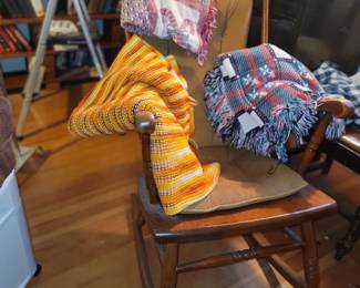 rocker, blankets (basement)