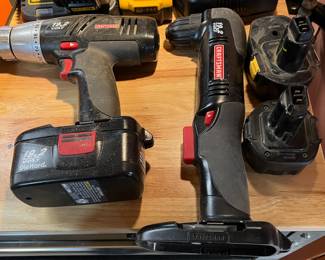 Craftsman 19.2V 1/2 Inch Cordless Drill Driver with Battery, Craftsman 19.2V 3/8 Inch Right Angle Drill