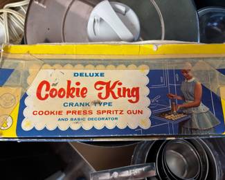 Deluxe Cookie King Crank Type Cookie Press Spritz Gun