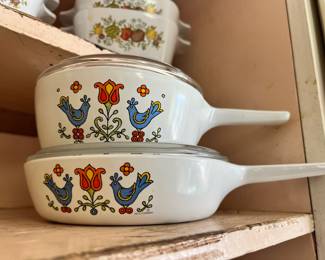 Corning Ware "Country Festival" Sauce Pans