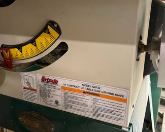 Grizzly Contractor Table Saw – Model G0732 