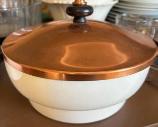 Ceramic Pot with Copper Lid