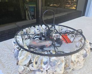 New 20-in oyster chandelier 
$80.00