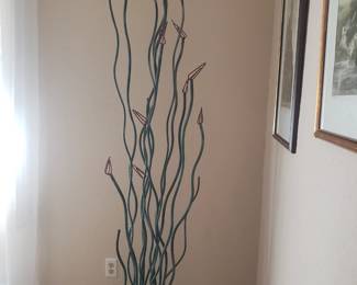 Ocotillo Cactus Landscape Sculpture, 7' hgt., Limited Edition: 10/10, Signed.