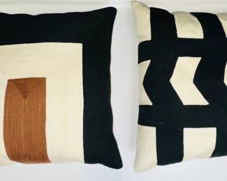 Shinola for Crate+Barrel throw pillows