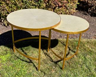 Palacek faux shagreen nesting tables