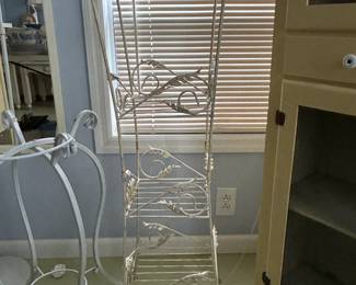 #177 Metal 4 tiered plant stand - 12 sqx43T $45.00