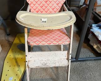 #104 Tin Toy High chair - 2'Tall $40.00