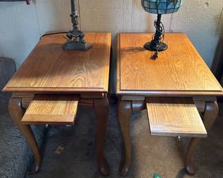 #71 Wood End Table w/pull-out tray front - 18x28x24 $45.00
#72 Wood End Table w/pull-out tray front - 18x28x24 $45.00