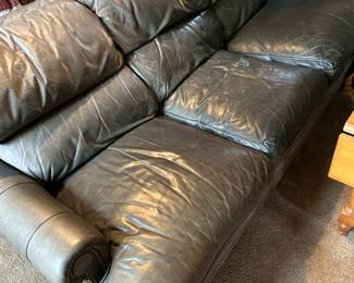 #88 Leathercraft Sofa w/nailhead trim - 82" - as is - as is Wear - You Move $30.00