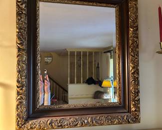 #35 Gold Framed Mirror w/beveled Mirror - 24x28 $35.00