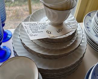 #92 Syracuse China Wedding Ring - Mixed Set $60.00