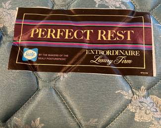 #4 Set of 2 Wood Twin Beds w/Mattress & Boxsprings (Sealy perfect rest on one) $400.00