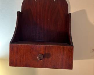 #42 Wood Mail Box w/1 drawer - 11.25x5.5x17 $20.00