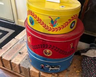 #94 Vintage Dutch Tins - Set of 3 $40.00