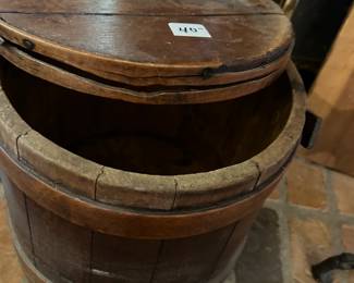 #129 Sugar/ice wooden bucket $40.00