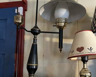 #79 Black Metal Lamp - 27" Tall $50.00