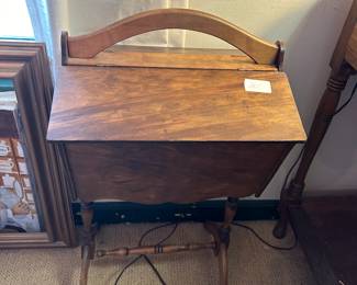 #21 Wood Martha Washington Sewing Box -14x12x16 $20.00