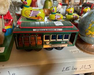 #97 San fran Tin Toy Rail Car - 7" $25.00