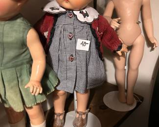 #111 Effanbee Patsy Ann doll on stand 21" tall $40.00