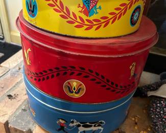 #94 Vintage Dutch Tins - Set of 3 $40.00