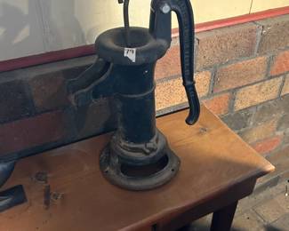 #81 Cast Iron Water Pump - Littletown Howe and Fdry.co - L32 - 17" Tall $75.00
