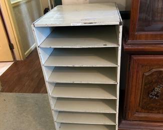 #8 Plywood 8 cubbie Painted Storage Cabinet - 16x18x34 $20.00