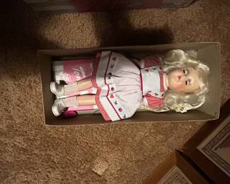 #116 Toni doll with magic hair, in box, with pieces $40.00