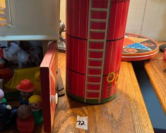 #102 Fisher Price Family Farm w/Silo and people, animals and fence $40.00