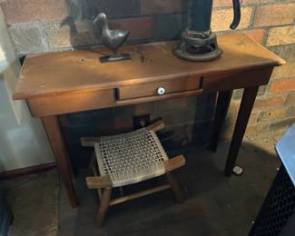 #82 Wood Table w/1 Drawer - 3'x11x27 $25.00