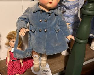#110 Effanbee Patsy Ann doll on stand 21" tall $40.00