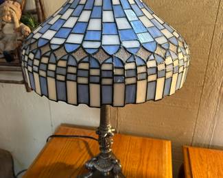 #74 Tiffany Style Lamp 24" $75.00