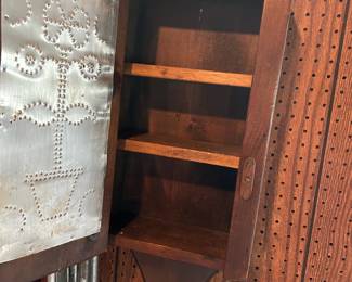 #189 Metal and wood decorative cabinet 12x32 $20.00